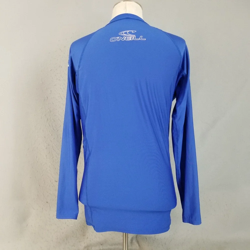 O'Neill‎ Rash Guard Men 2XL Blue Performance Fit Long Sleeve Surf UV Protection